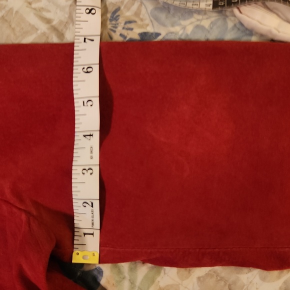 Red suede blazer - Picture 4 of 8